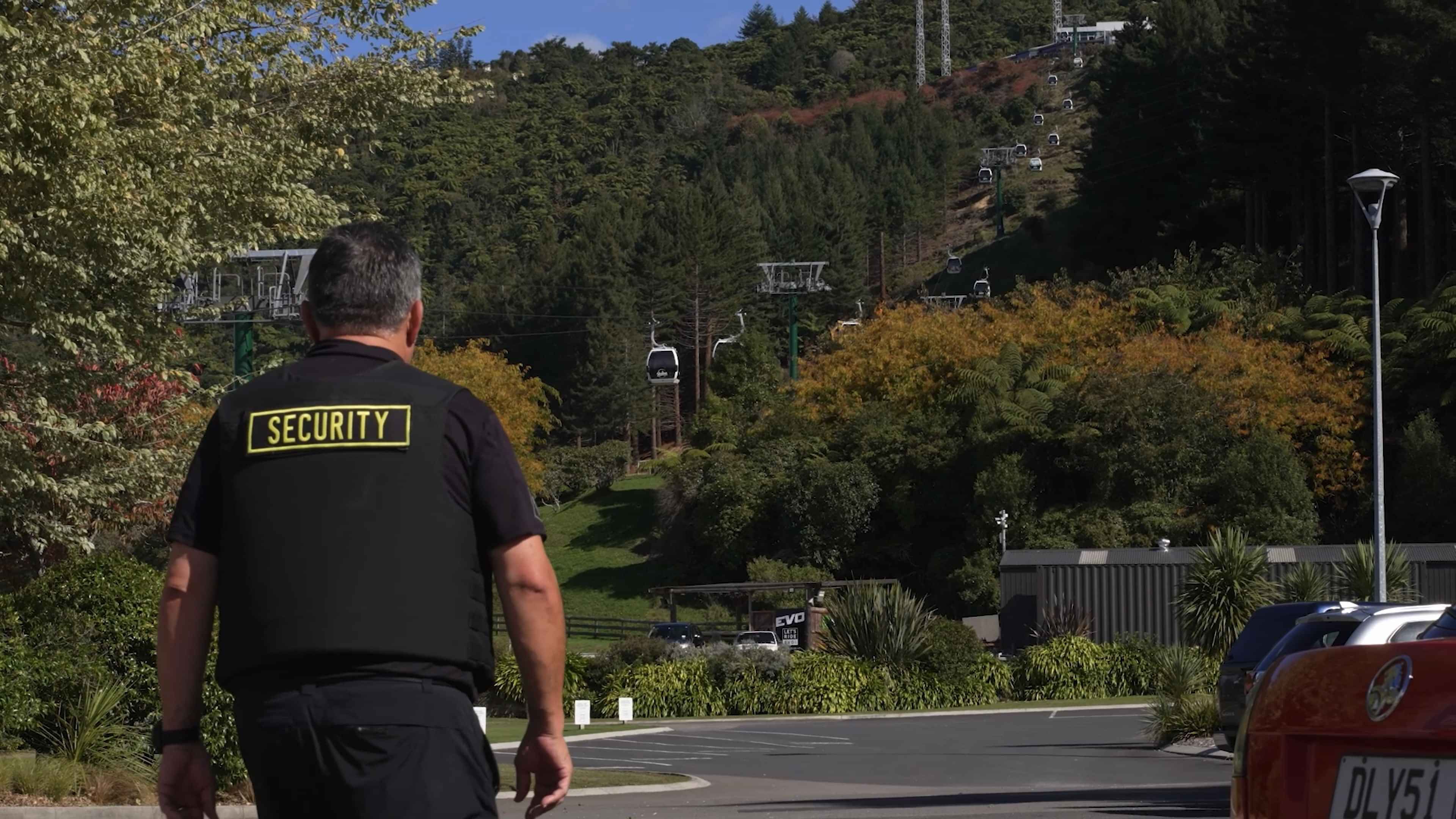 Watchdog Security officer on site at a Bay of Plenty venue — representing the same local team that supports residential alarm monitoring across Rotorua and Tauranga.